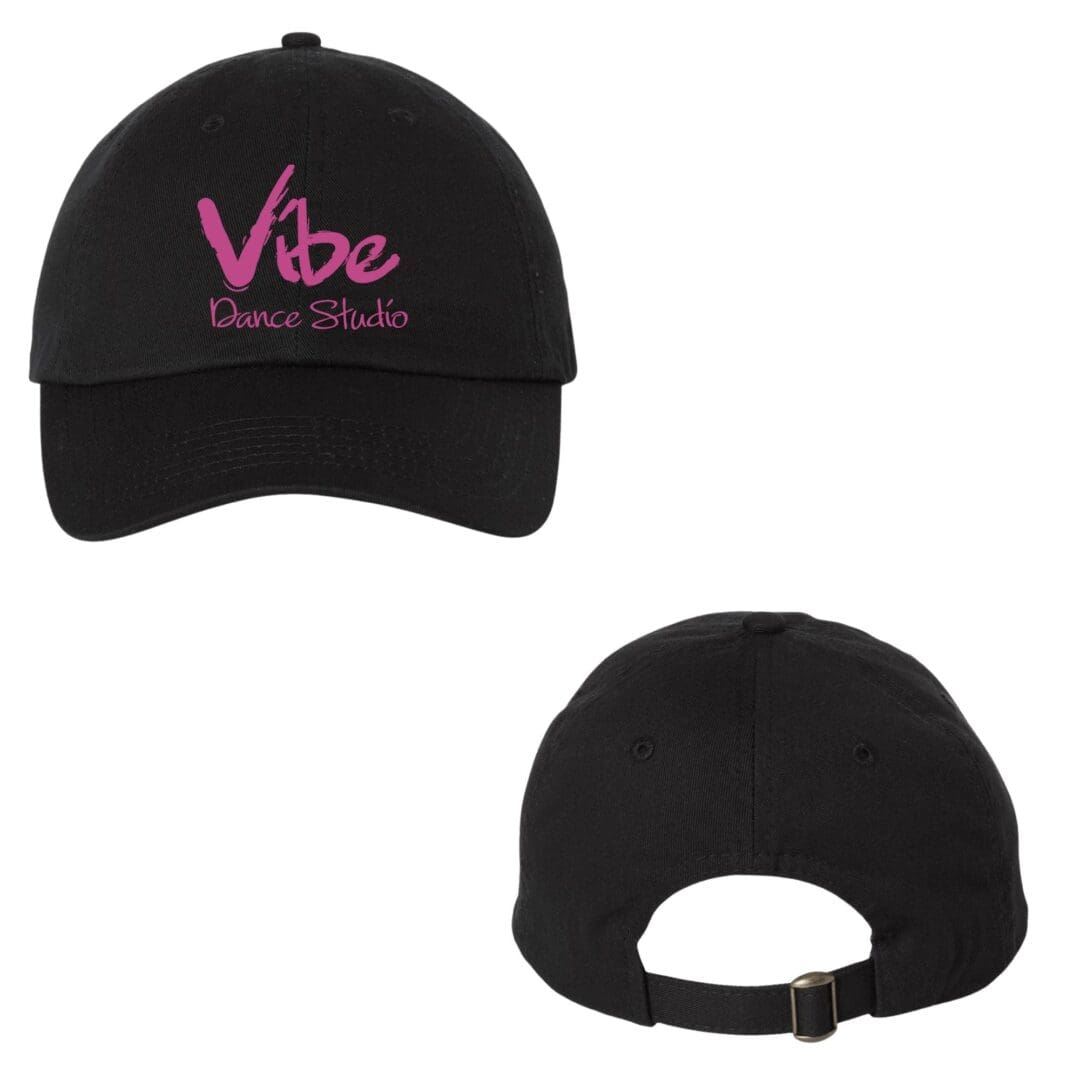 Black cap with "Vibe Dance Studio" logo.