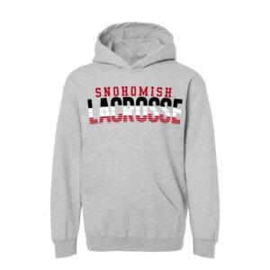 Gray Snohomish Lacrosse hooded sweatshirt