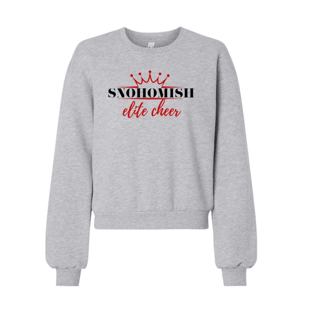 Gray Snohomish Elite Cheer crewneck sweatshirt