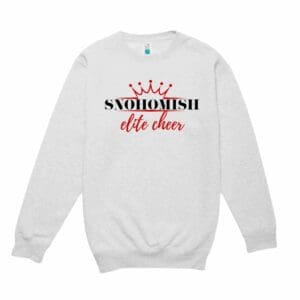 White Snohomish Elite Cheer crewneck sweatshirt