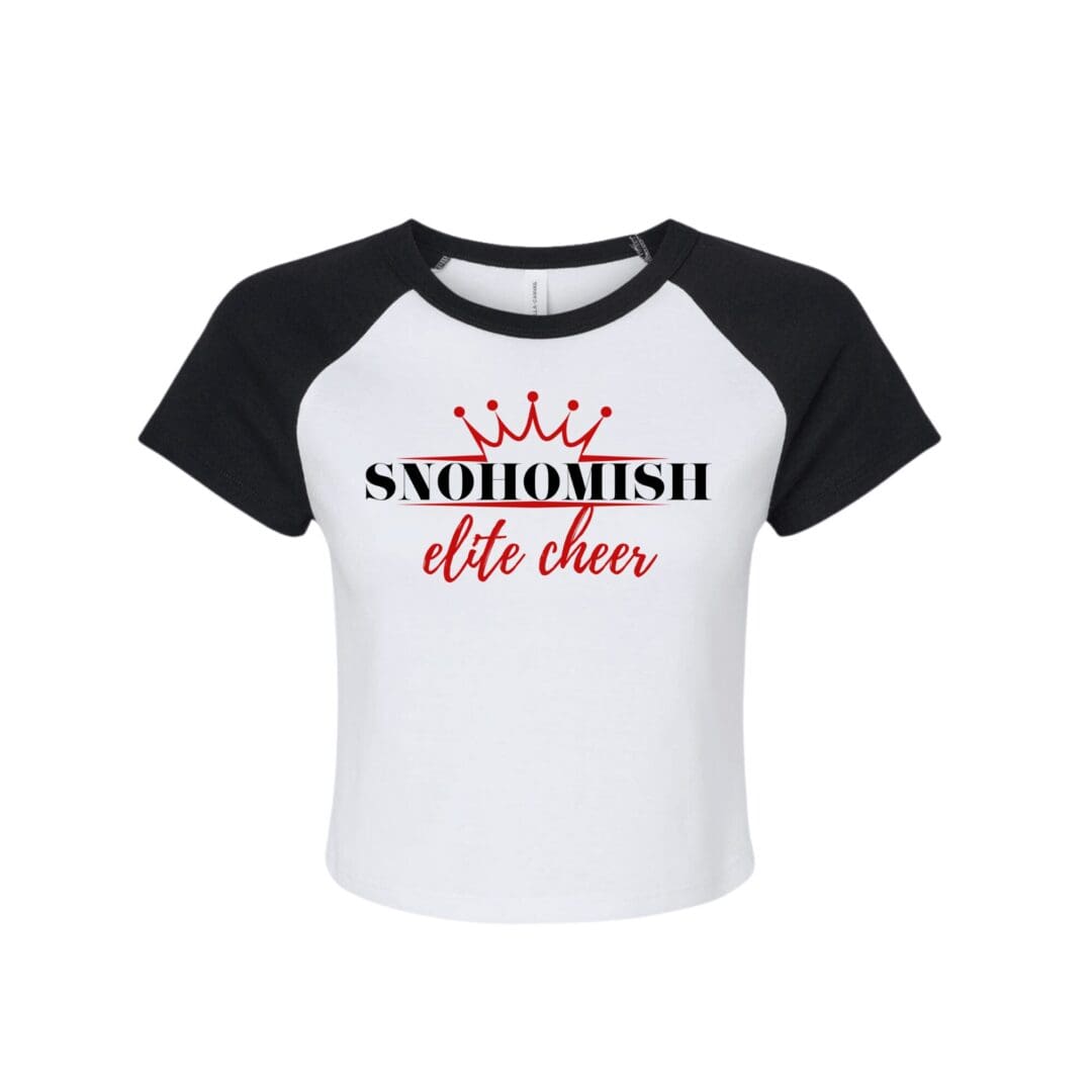 Snohomish Elite Cheer cropped raglan tee